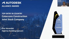 Coteccons nhận giải thưởng Hợp tác bền vững tại Autodesk ASEAN Innovation Awards 2021